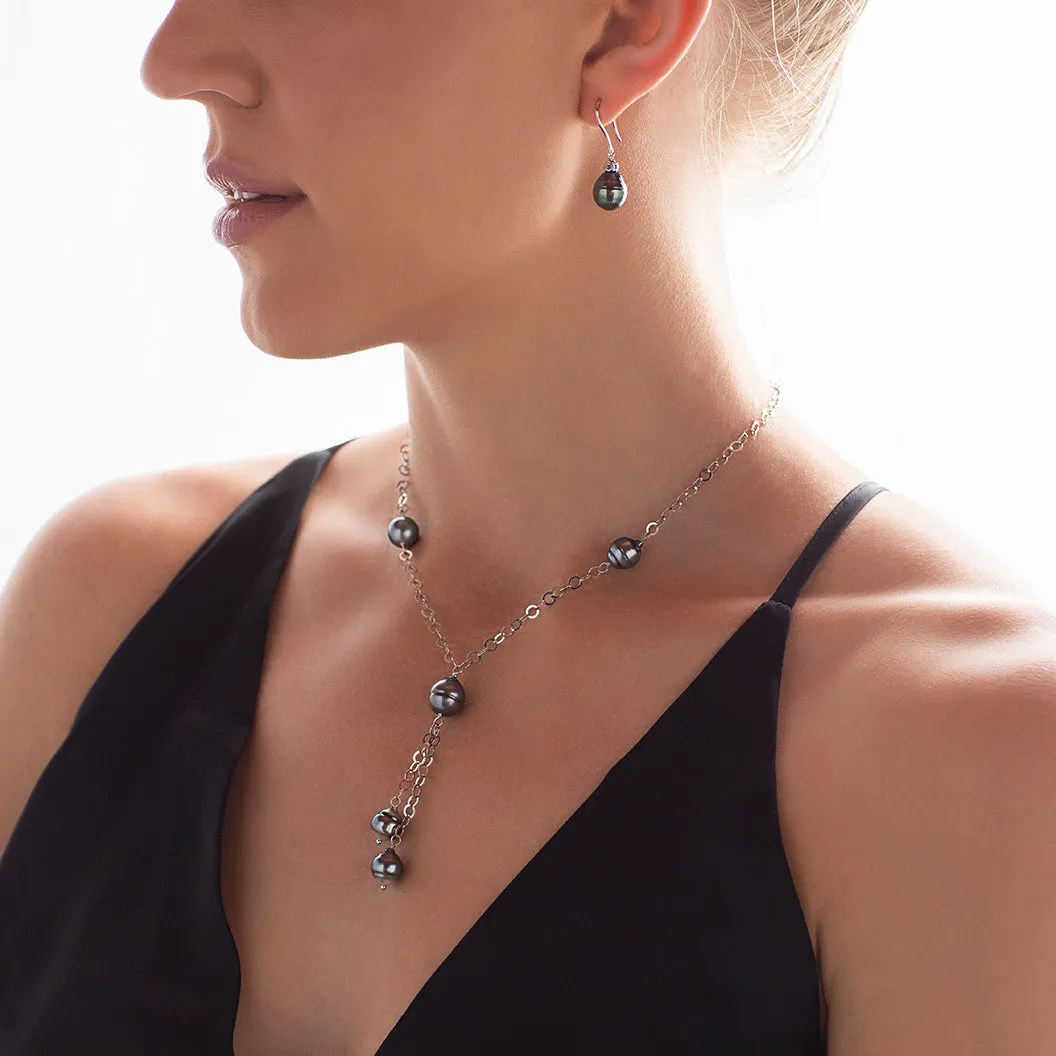Tin Cup Silver Circle Lariat