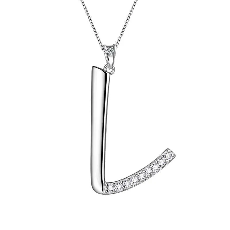 Tokyo Mart Letter Initial L Necklaces Pendant Women Girls Name Jewelry Gift 925 Sterling Silver
