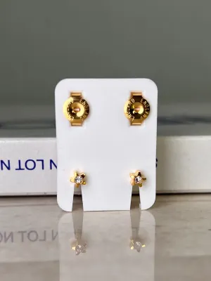Trendy Gold Star Earrings