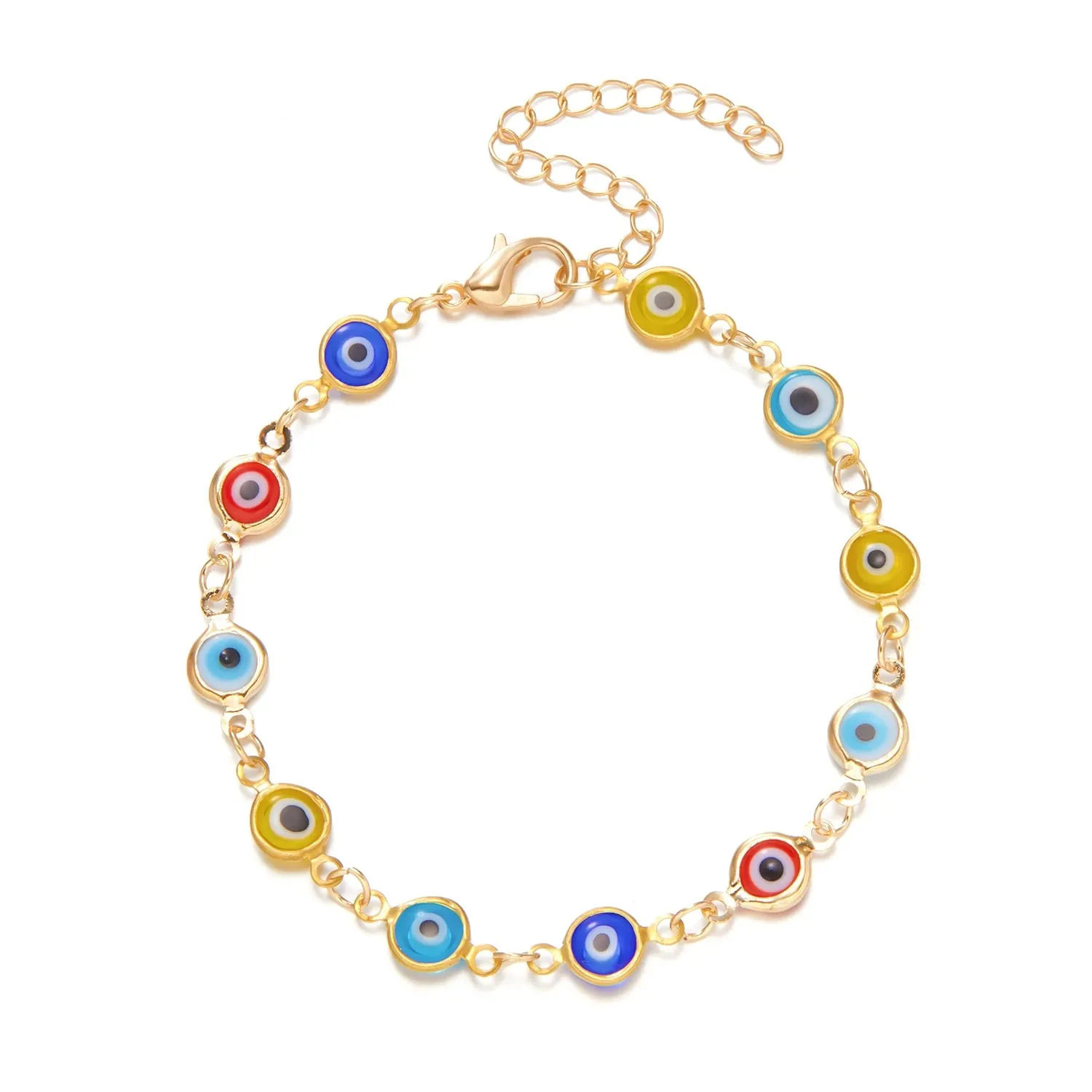 Turkish Eye Evil Eye Bead Bracelet Adjustable Bangle Women Bracelet