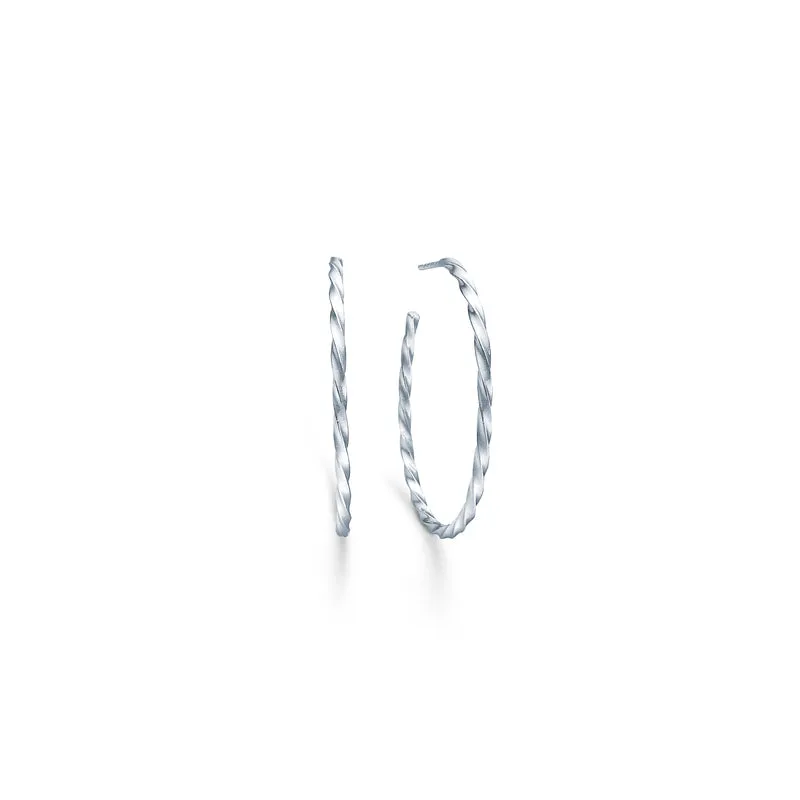 Unicorn Large Hoops - Silver