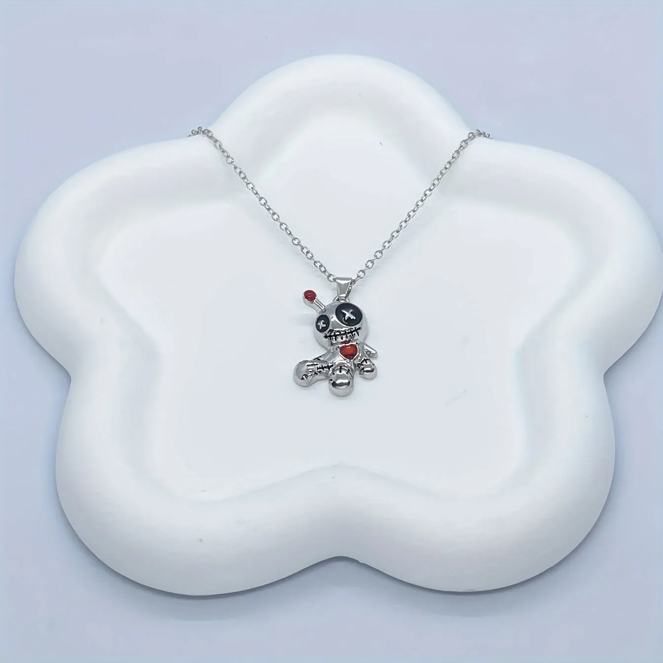 Unique Creative Punk Voodoo Doll Pendant Necklace