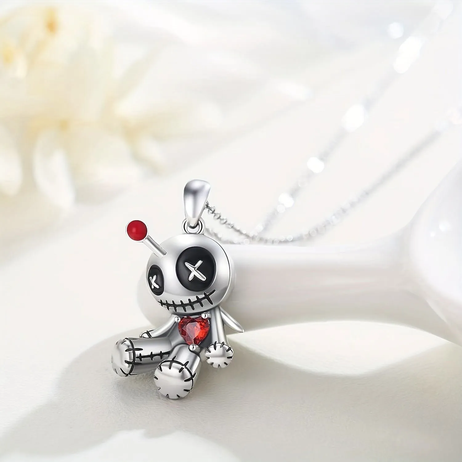 Unique Creative Punk Voodoo Doll Pendant Necklace