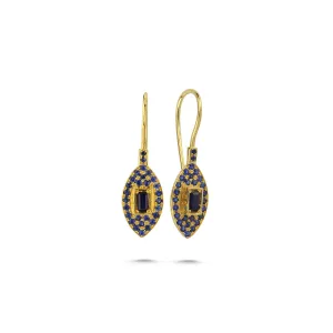 VERONICA BLUE SAPPHIRE BLADE EARRINGS