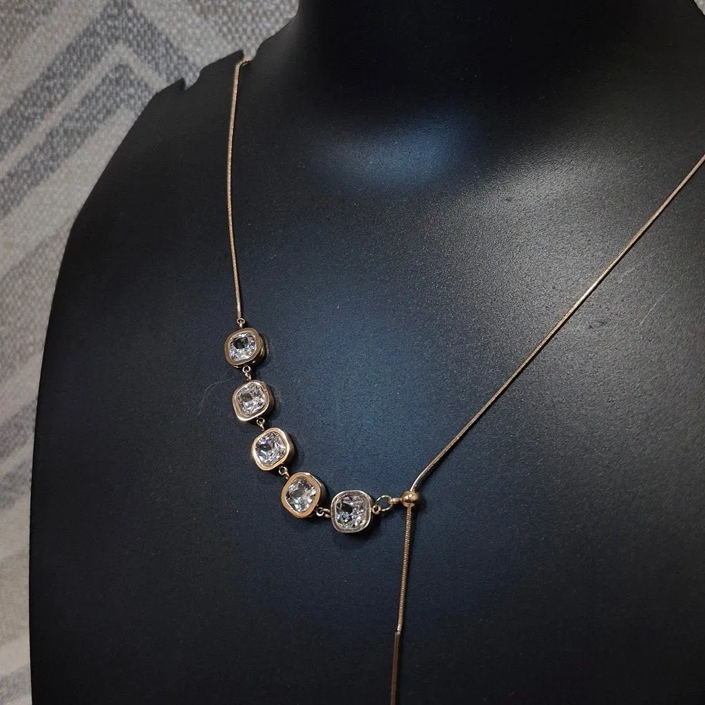 Victoria's unique necklace for her_ anti tarnish_ daily wear adjustable