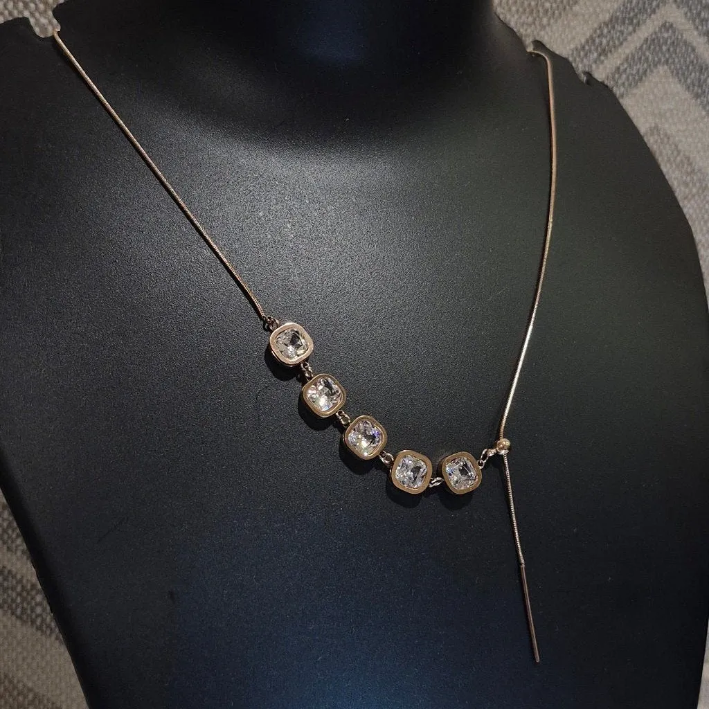 Victoria's unique necklace for her_ anti tarnish_ daily wear adjustable