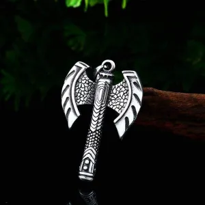 Viking axe unique Stainless Steel necklace pendant Nordic Europe talisman Chain man woman Jewelry Skandinaviska