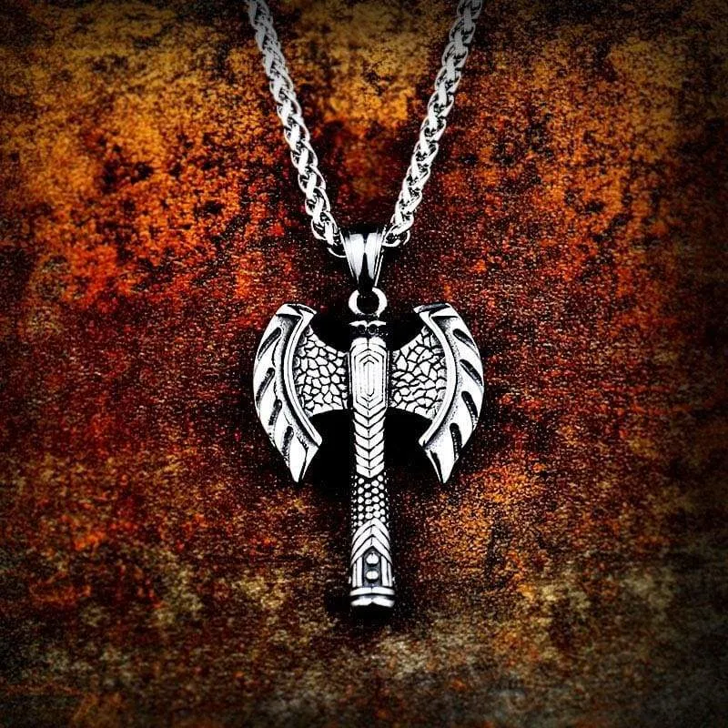 Viking axe unique Stainless Steel necklace pendant Nordic Europe talisman Chain man woman Jewelry Skandinaviska