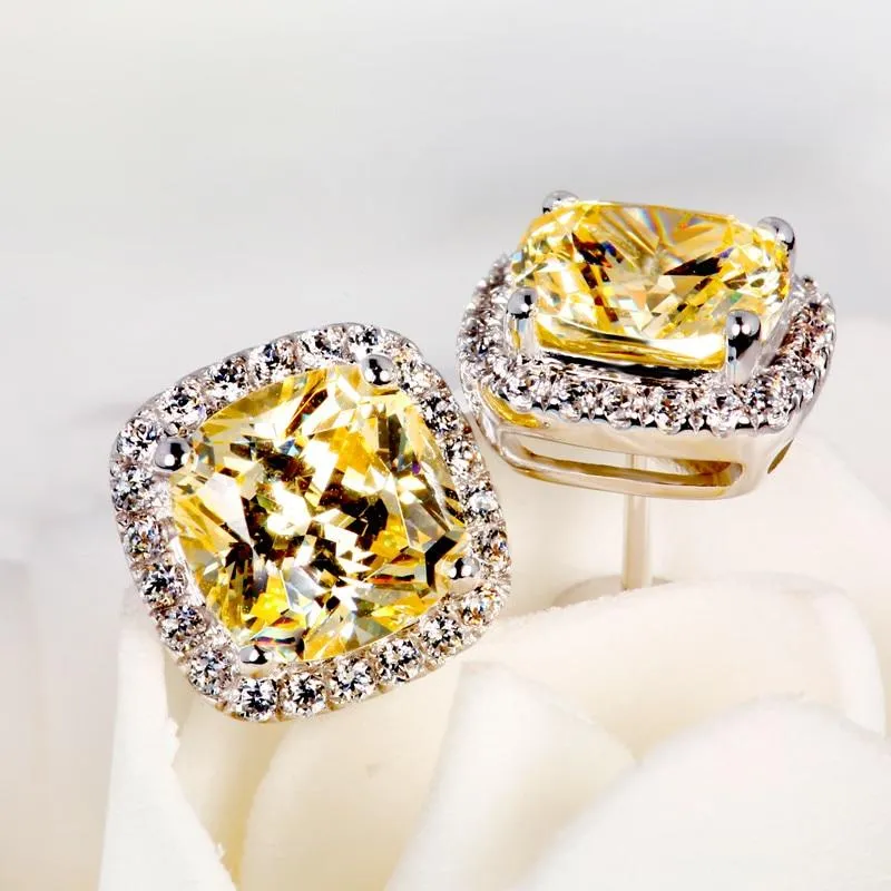 Women  Vintage Crystal Zircon Stone Earrings