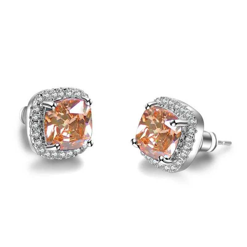 Women  Vintage Crystal Zircon Stone Earrings