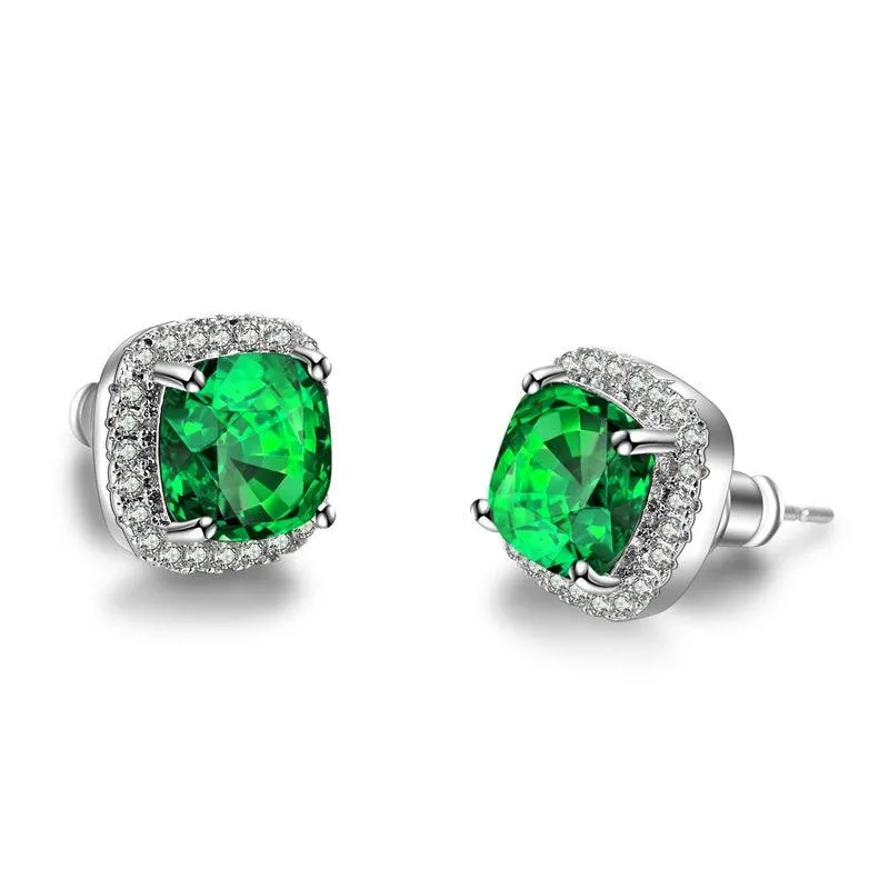 Women  Vintage Crystal Zircon Stone Earrings