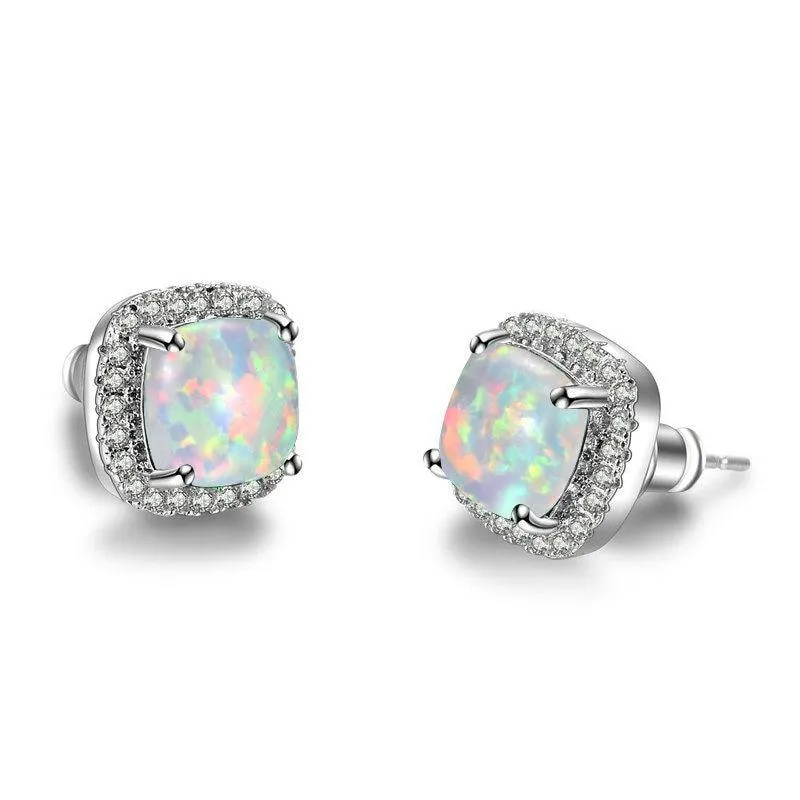 Women  Vintage Crystal Zircon Stone Earrings