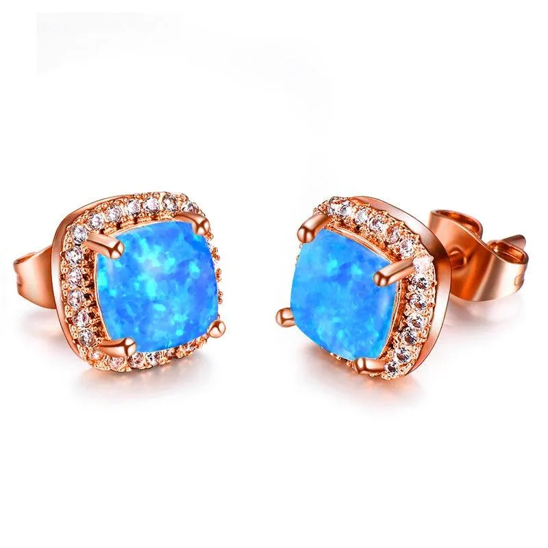 Women  Vintage Crystal Zircon Stone Earrings