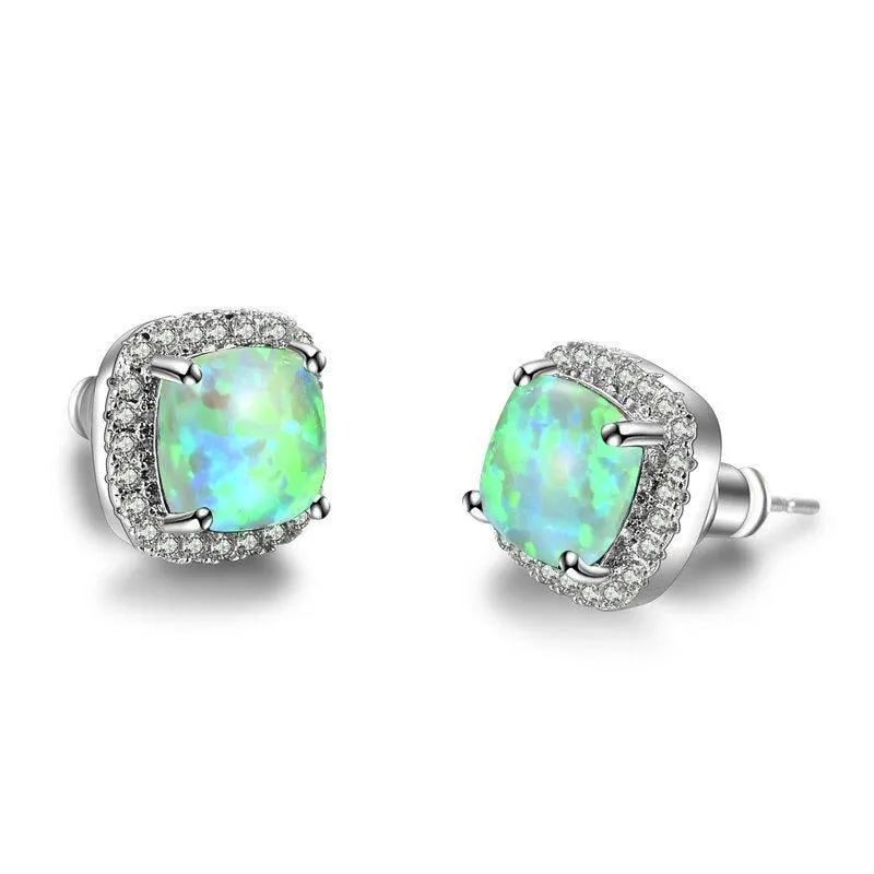 Women  Vintage Crystal Zircon Stone Earrings