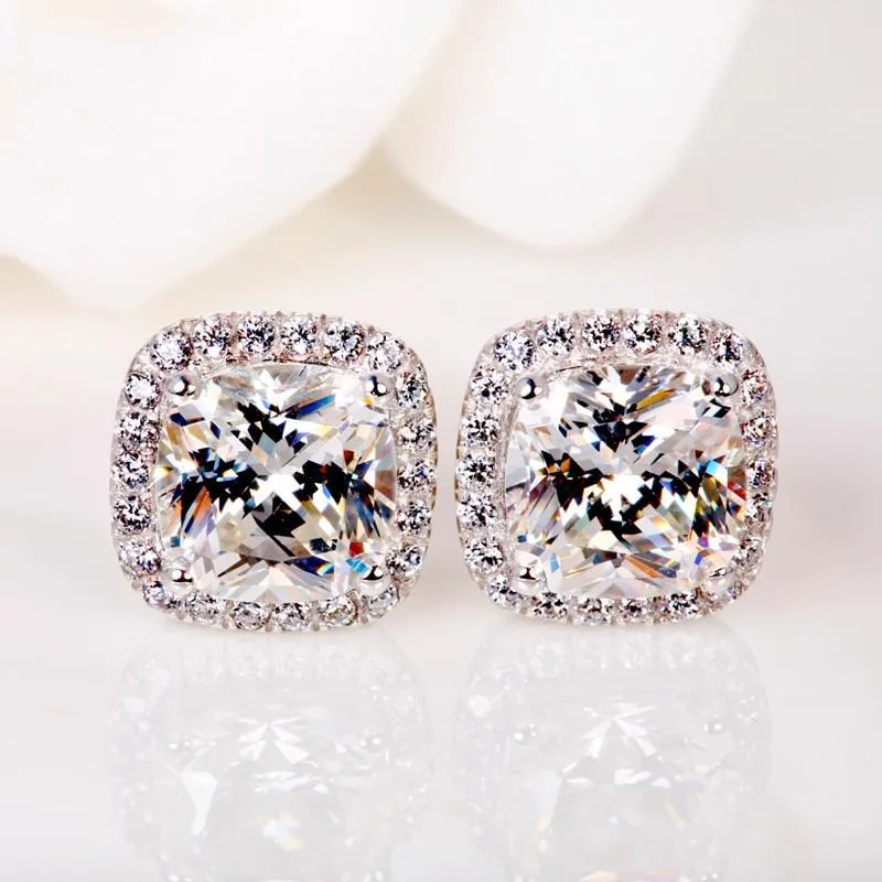 Women  Vintage Crystal Zircon Stone Earrings