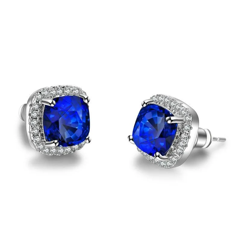 Women  Vintage Crystal Zircon Stone Earrings