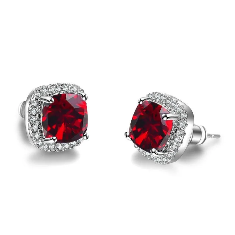 Women  Vintage Crystal Zircon Stone Earrings