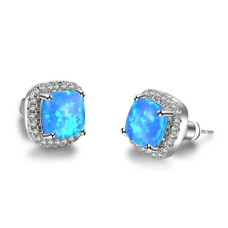 Women  Vintage Crystal Zircon Stone Earrings