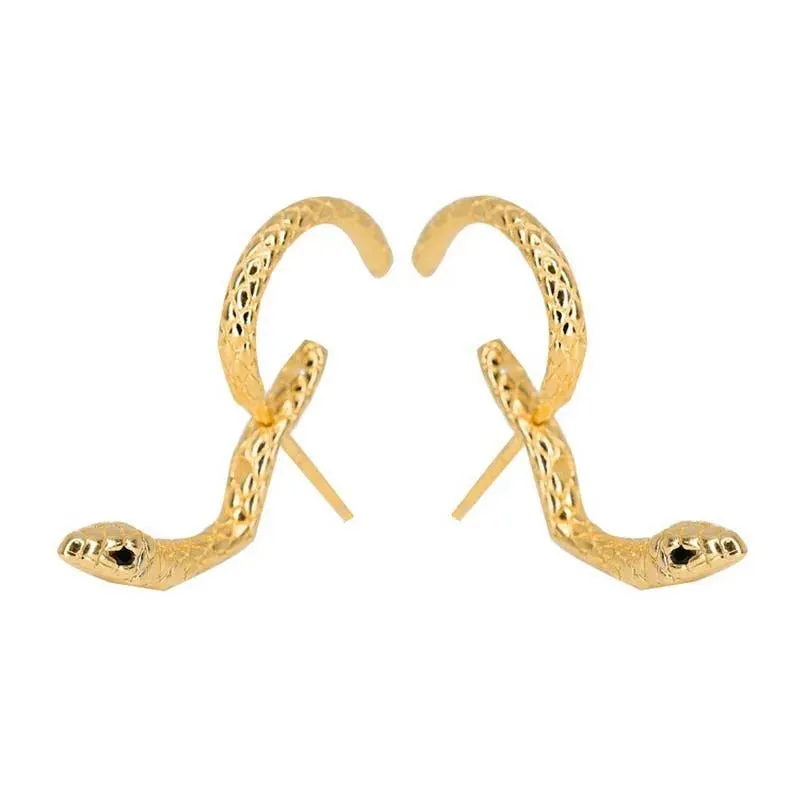 Women's Stylish Fierce Snake-Shaped Winding Drop Earrings